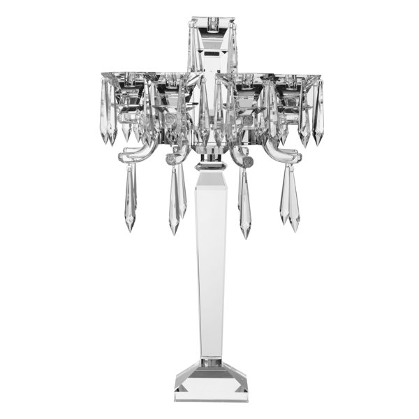 VGnewtrend 70Cm Crystal Tabletop Candelabra Wayfair.co.uk
